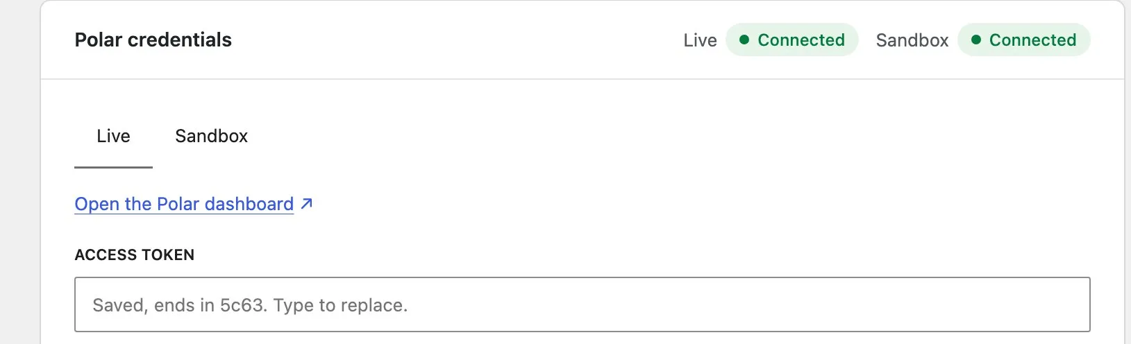 Demo store · WooCommerce › Settings › Payments › Polar
